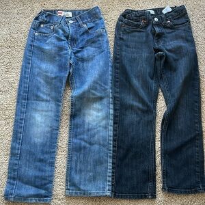 Lot of Size 7 Levi’s jeans /2 pair / 511 Slim and 514 Straight / size 7 regular